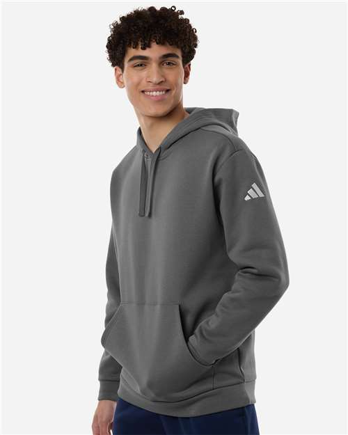 Men's Fleece Hooded Sweatshirt - OnModelSide - B029F8593 - Team Grey Four