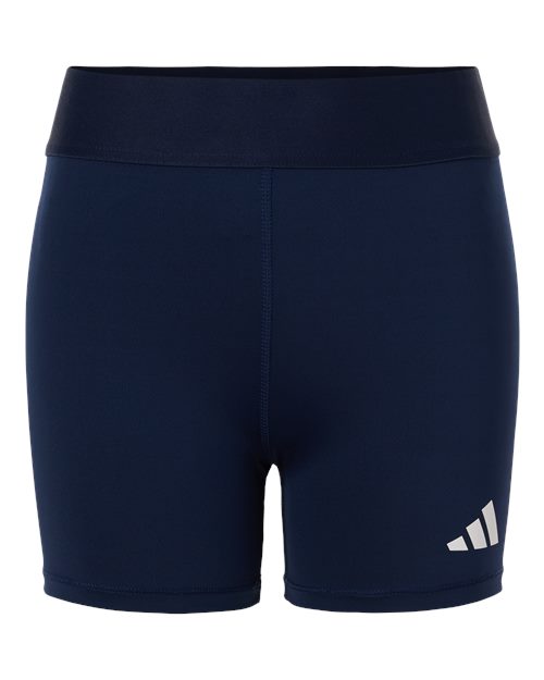 Women's Techfit Compression Shorts - Front - B128F8652 - Team Navy Blue