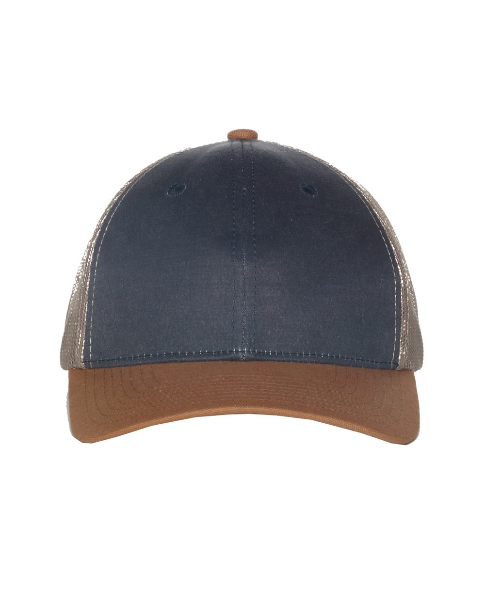 Tri-Color Mesh Back Trucker Cap - styleImage