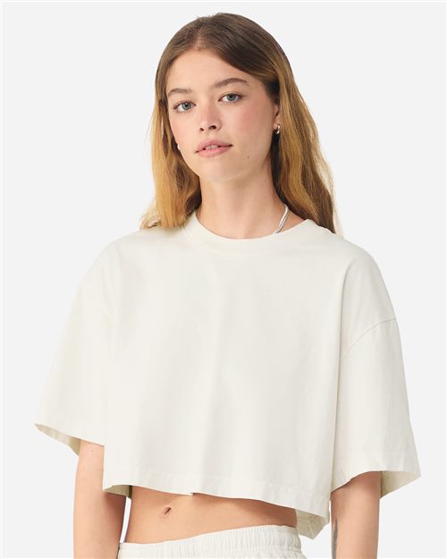 Women's Garment-Dyed Cropped Tee - styleImage