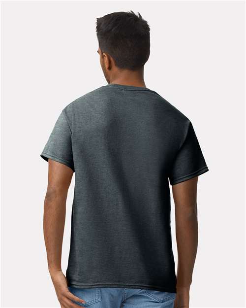 Ultra Cotton® T-Shirt - OnModelBack - B00760073 - Dark Heather