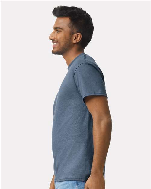 Ultra Cotton® T-Shirt - OnModelSide - B00760683 - Indigo Blue