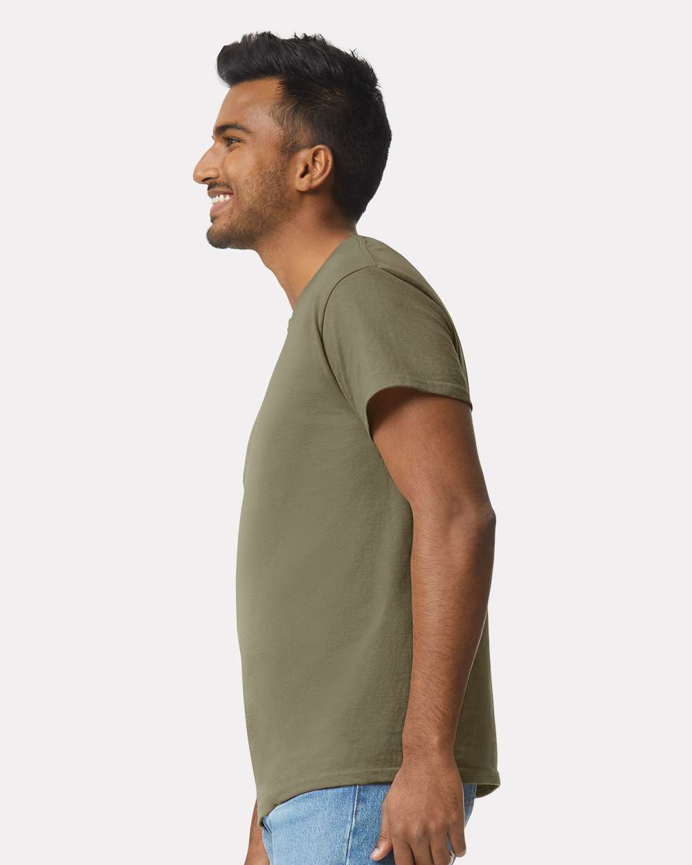 Ultra Cotton® T-Shirt - OnModelSide - B00760773 - Prairie Dust