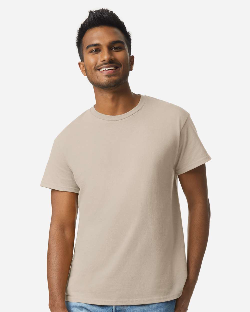 Ultra Cotton® T-Shirt - OnModelFront - B00760733 - Sand