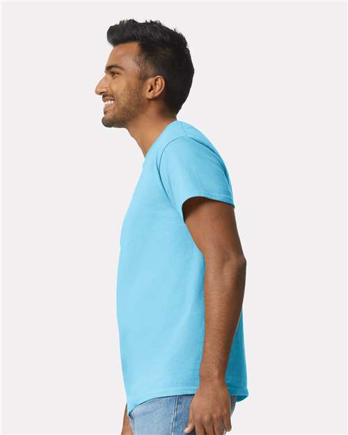 Ultra Cotton® T-Shirt - OnModelSide - B00760983 - Sky