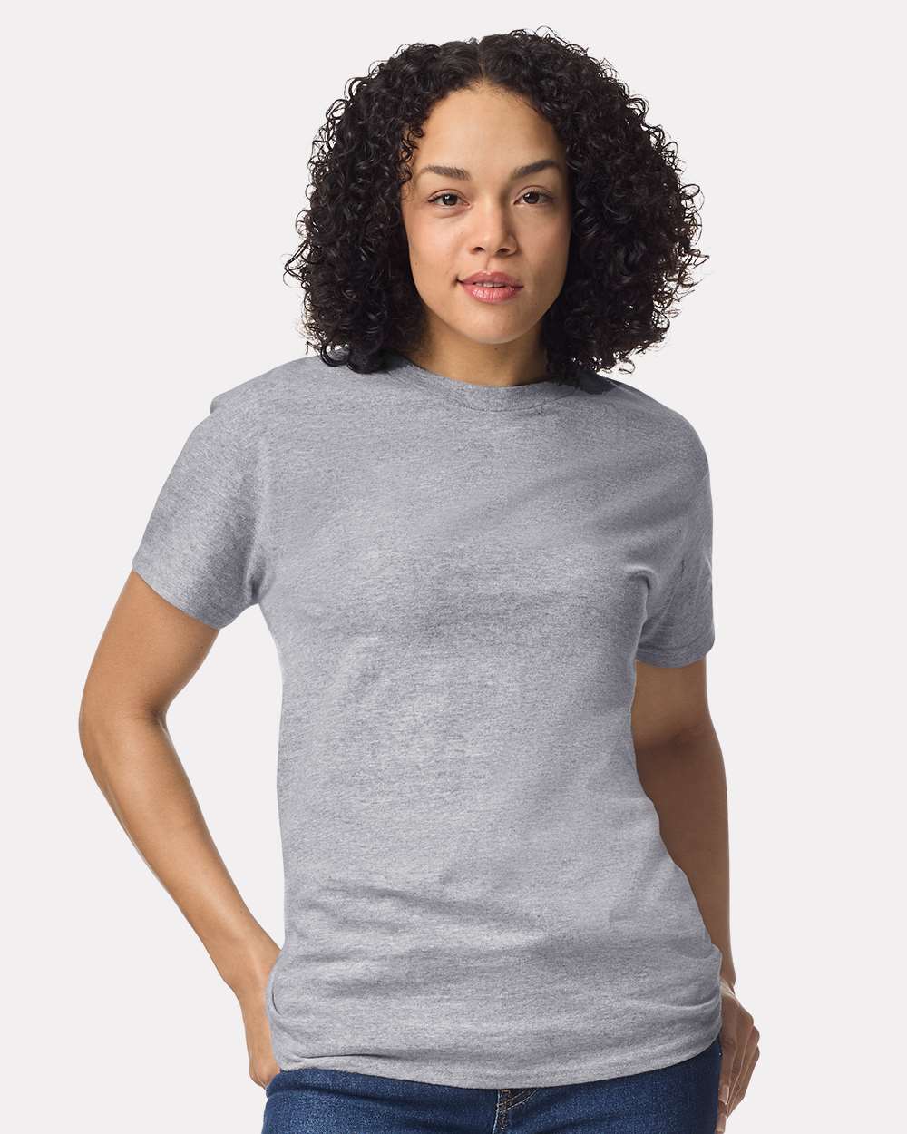 Ultra Cotton® T-Shirt - OnModelFront - B00760583 - Sport Grey