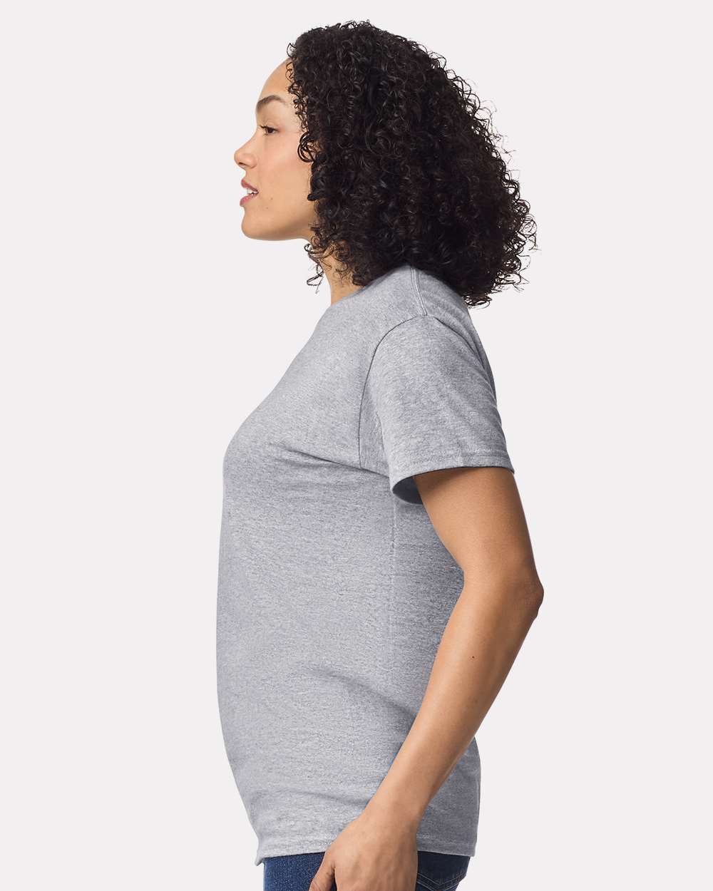 Ultra Cotton® T-Shirt - OnModelSide - B00760583 - Sport Grey