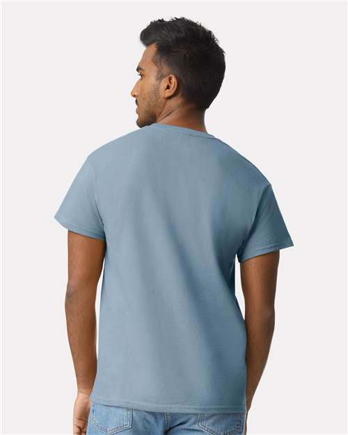 Ultra Cotton® T-Shirt - OnModelBack - B00760373 - Stone Blue