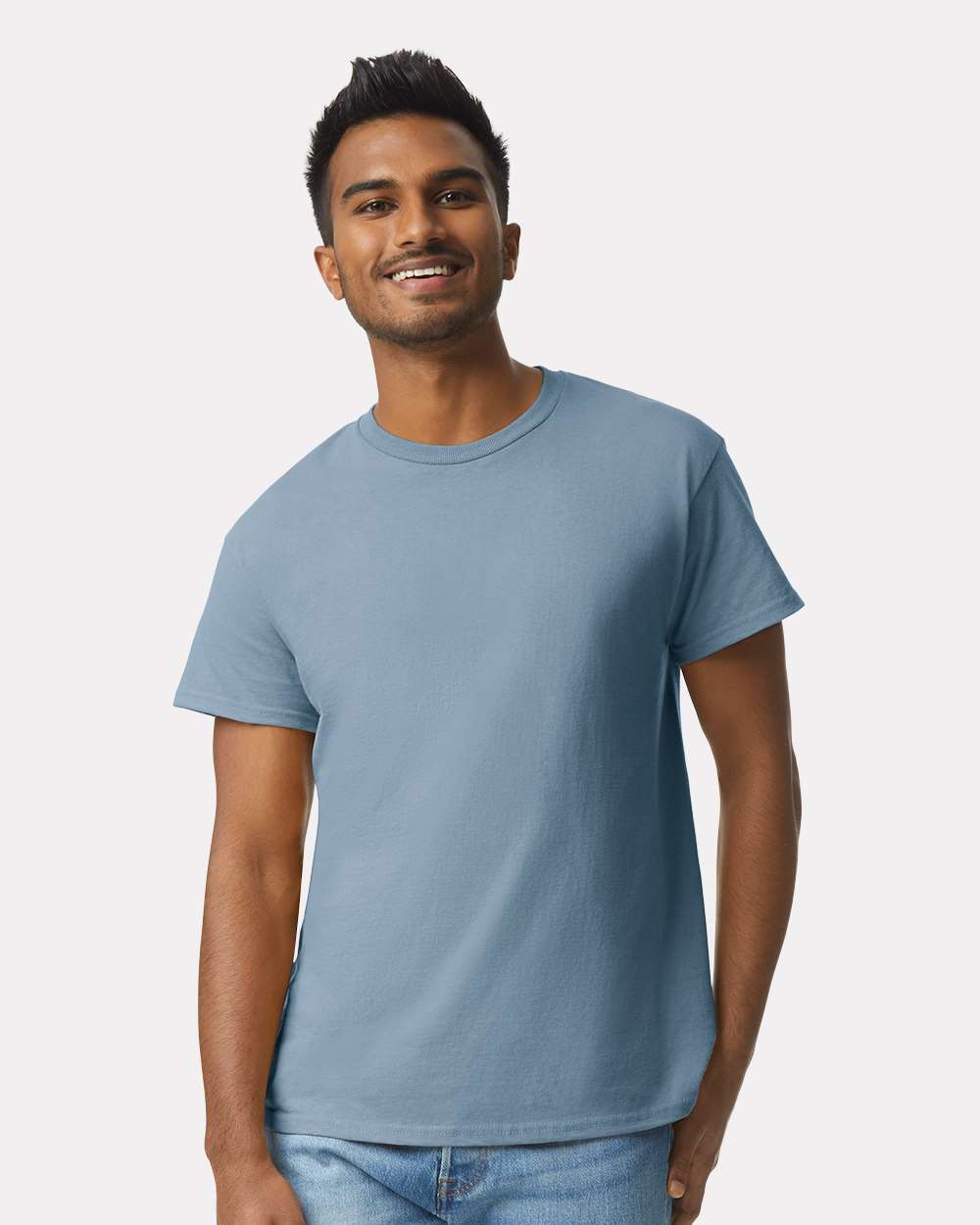 Ultra Cotton® T-Shirt - OnModelFront - B00760373 - Stone Blue