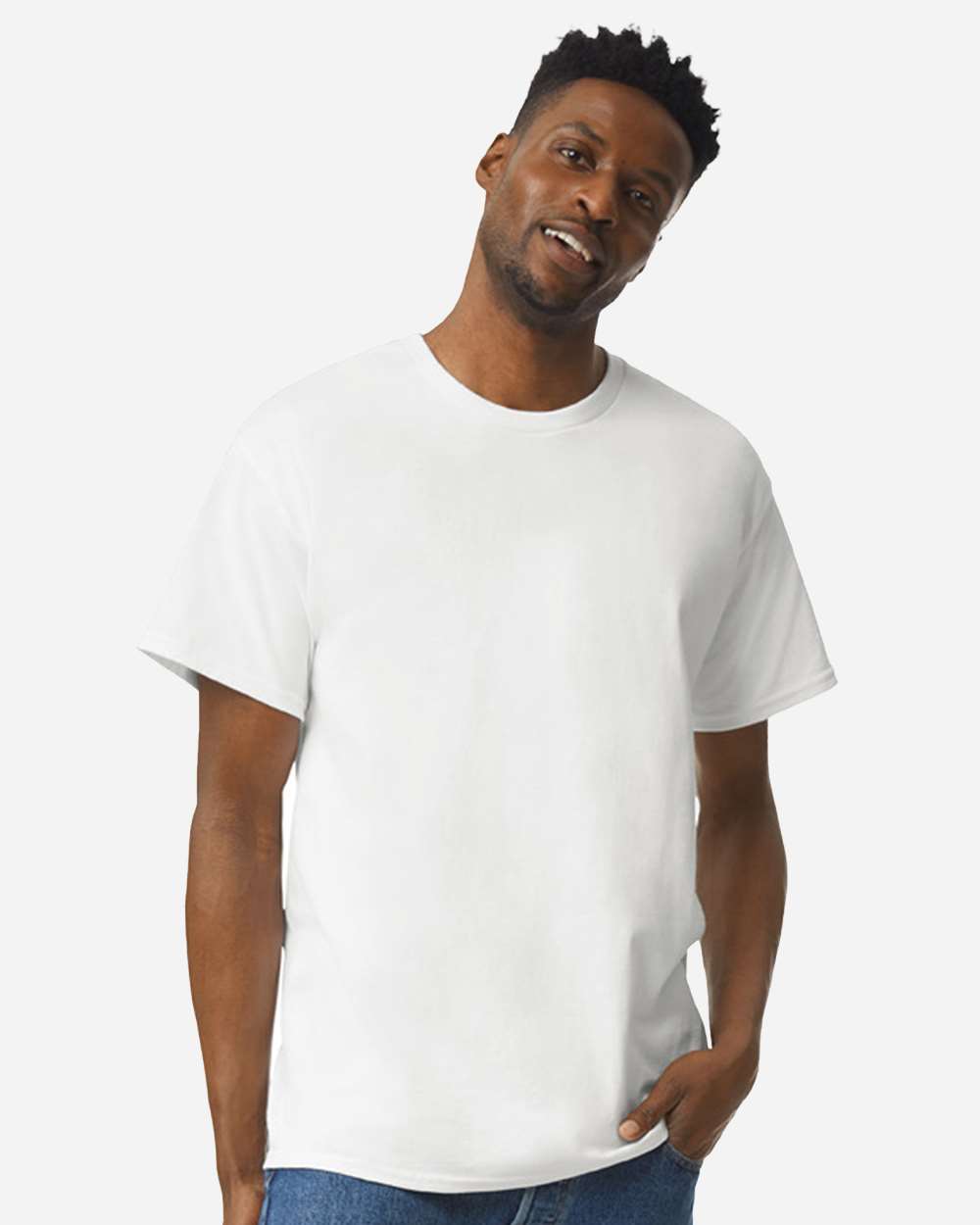 Ultra Cotton® T-Shirt - OnModelFront - B00760003 - White