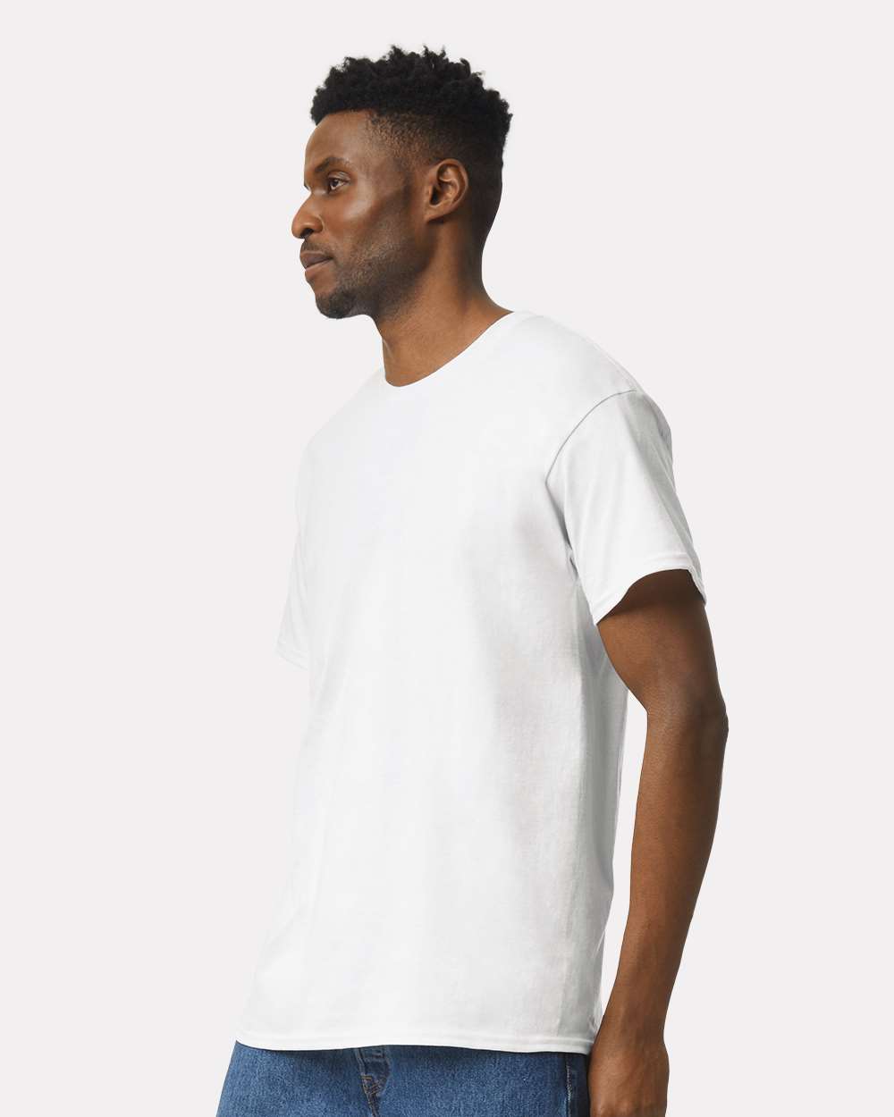 Ultra Cotton® T-Shirt - OnModelSide - B00760003 - White