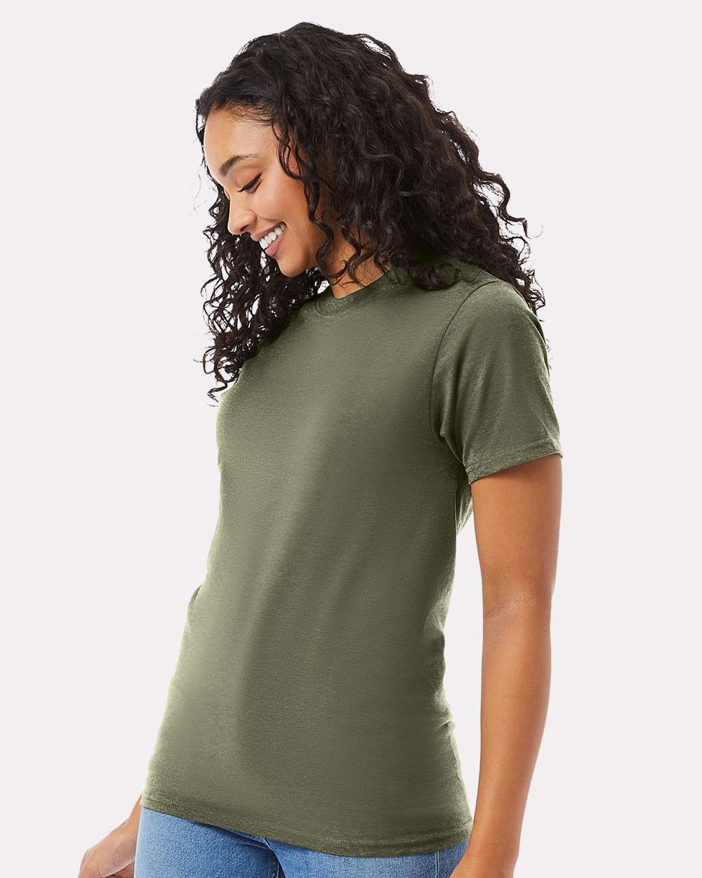 Beefy-T® T-Shirt - OnModelSide - B01500193 - Fatigue Green