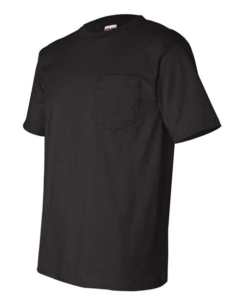 USA-Made Pocket T-Shirt - Side - B04279503 - Black