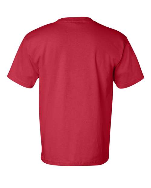 USA-Made Pocket T-Shirt - Back - B04279703 - Red