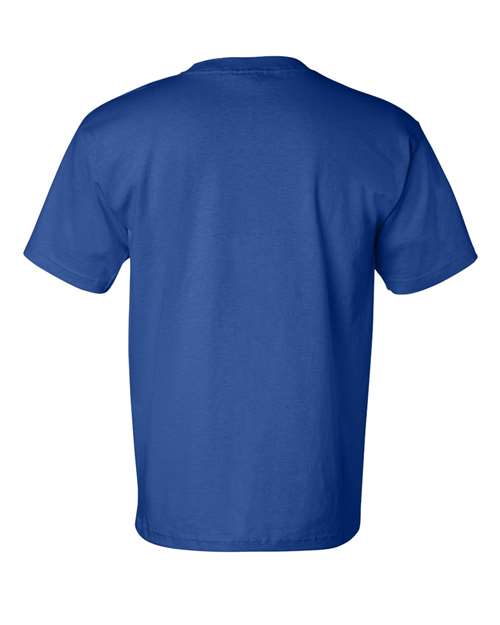 USA-Made Pocket T-Shirt - Back - B04279753 - Royal Blue