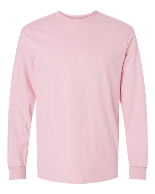 Ultra Cotton® Long Sleeve T-Shirt - Front - B06060303 - Light Pink