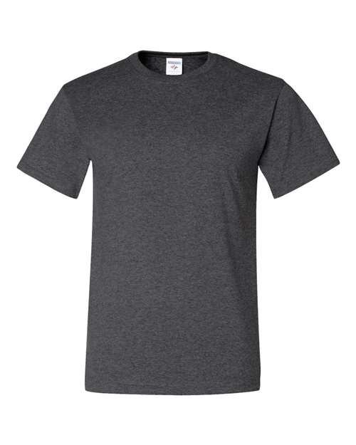 Unisex Dri-Power® 50/50 T-Shirt - Front - B06535095 - Black Heather