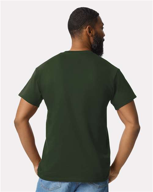 Ultra Cotton® Pocket T-Shirt - OnModelBack - B07060543 - Forest Green