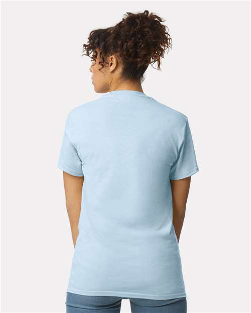 Ultra Cotton® Pocket T-Shirt - OnModelBack - B07060253 - Light Blue