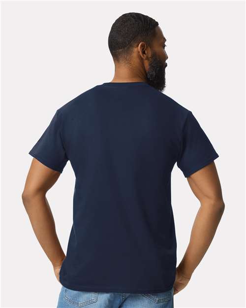 Ultra Cotton® Pocket T-Shirt - OnModelBack - B07060653 - Navy