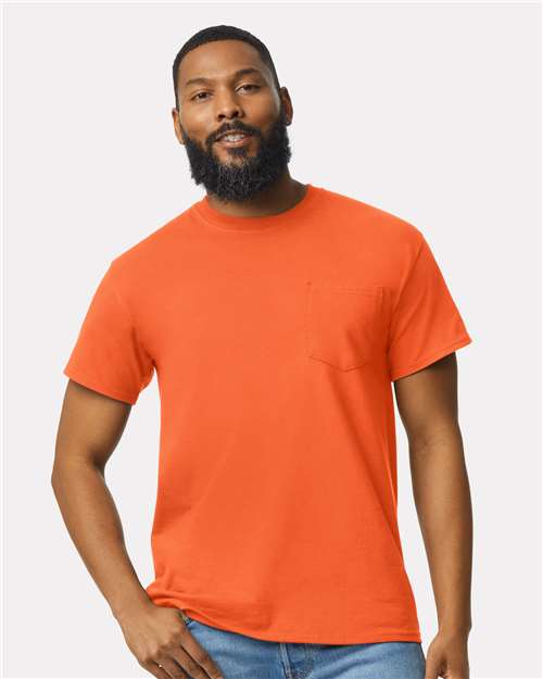 Ultra Cotton® Pocket T-Shirt - OnModelFront - B07060663 - Orange