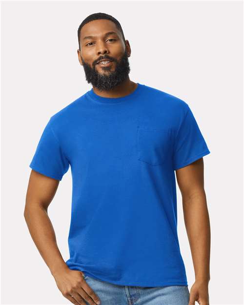 Ultra Cotton® Pocket T-Shirt - OnModelFront - B07060753 - Royal