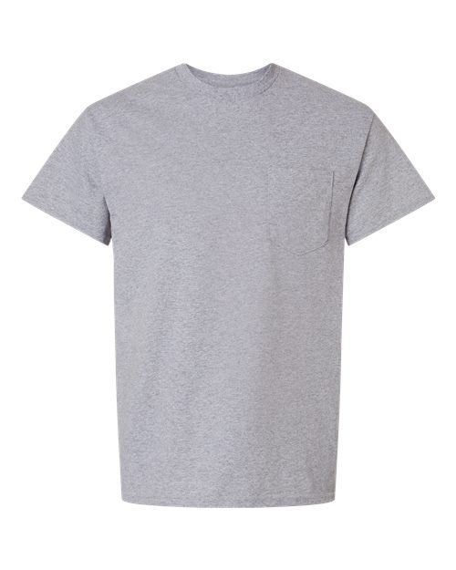 Ultra Cotton® Pocket T-Shirt - Front - B07060583 - Sport Grey
