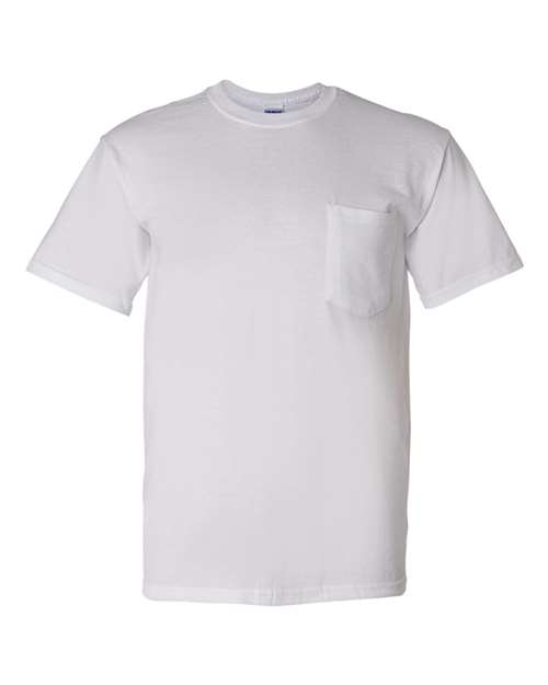 DryBlend® Pocket T-Shirt - Front - B07260003 - White