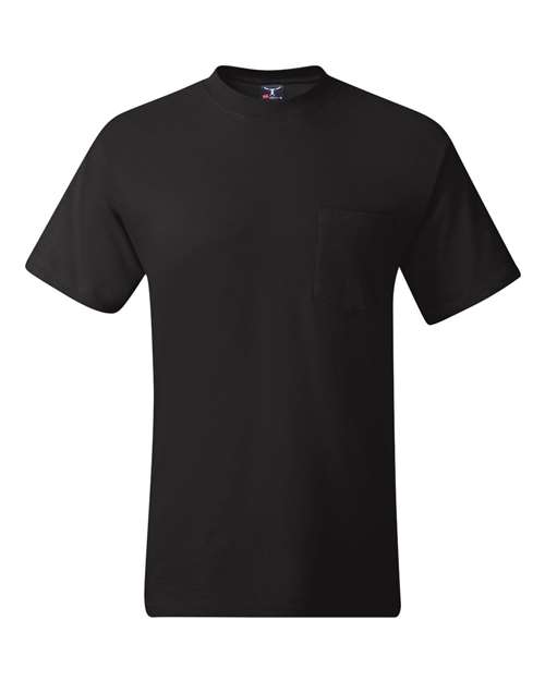 Beefy-T® Pocket T-Shirt - Front - B08500503 - Black