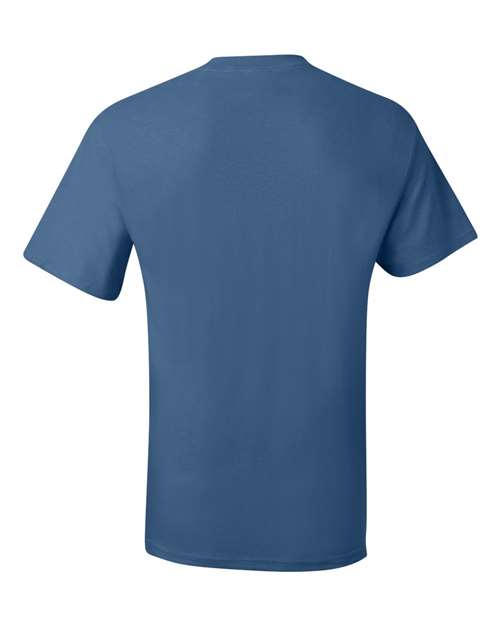 Beefy-T® Pocket T-Shirt - Back - B08500683 - Denim Blue