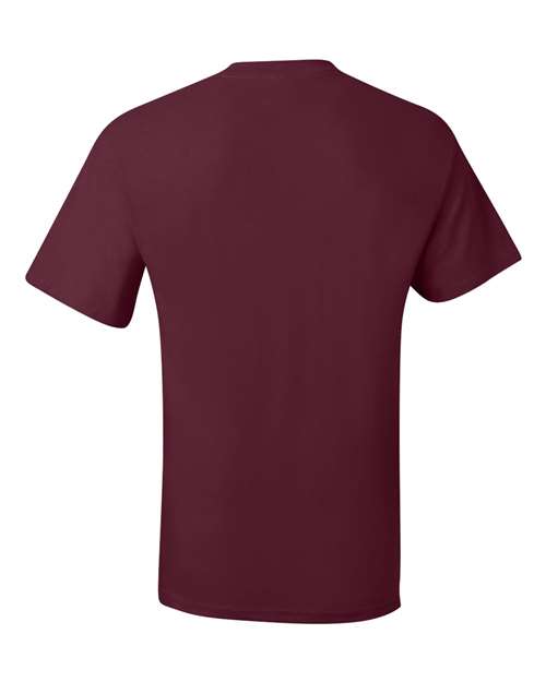 Beefy-T® Pocket T-Shirt - Back - B08500533 - Maroon