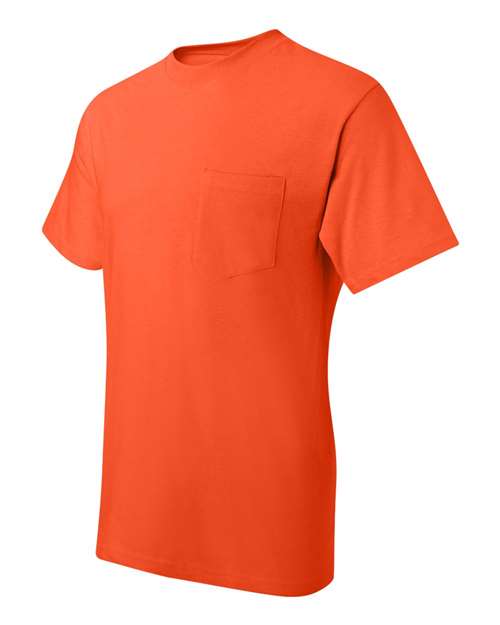 Beefy-T® Pocket T-Shirt - Side - B08500663 - Orange