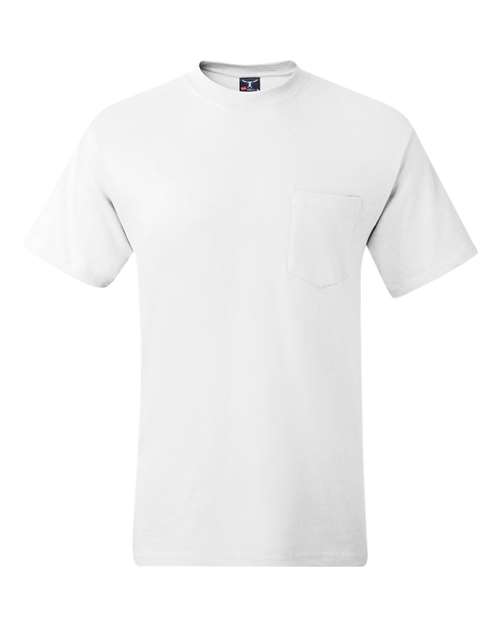 Beefy-T® Pocket T-Shirt - Front - B08500003 - White
