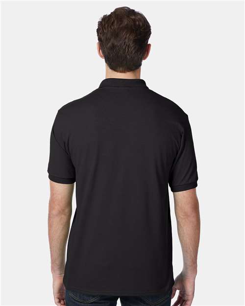 Ecosmart® Jersey Polo - OnModelBack - B11000503 - Black