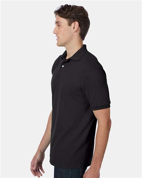 Ecosmart® Jersey Polo - OnModelSide - B11000503 - Black
