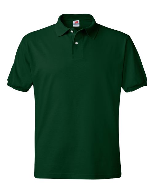Ecosmart® Jersey Polo - Front - B11000873 - Deep Forest