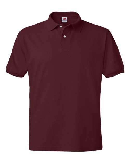 Ecosmart® Jersey Polo - Front - B11000533 - Maroon