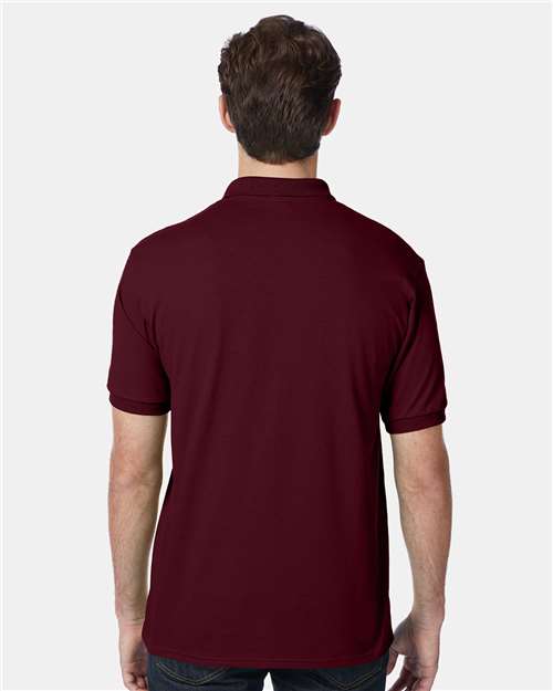 Ecosmart® Jersey Polo - OnModelBack - B11000533 - Maroon