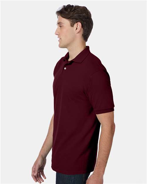 Ecosmart® Jersey Polo - OnModelSide - B11000533 - Maroon