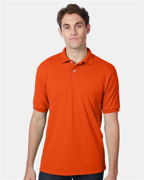 Ecosmart® Jersey Polo - OnModelFront - B11000663 - Orange