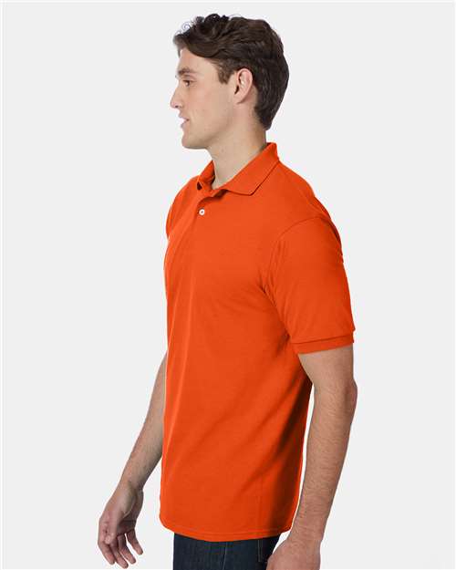 Ecosmart® Jersey Polo - OnModelSide - B11000663 - Orange