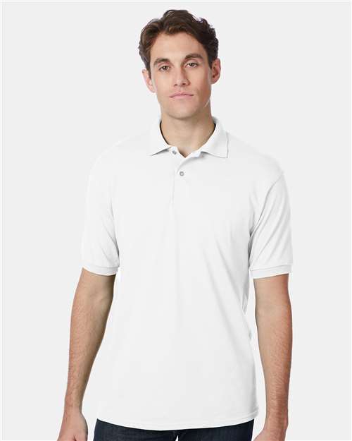 Ecosmart® Jersey Polo - OnModelFront - B11000003 - White