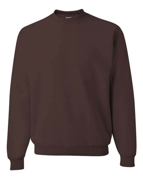 Unisex NuBlend® Crewneck Sweatshirt - Front - B21035555 - Chocolate