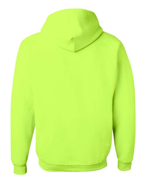 NuBlend® Hooded Sweatshirt - Back - B22035163 - Safety Green
