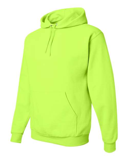 NuBlend® Hooded Sweatshirt - Side - B22035163 - Safety Green