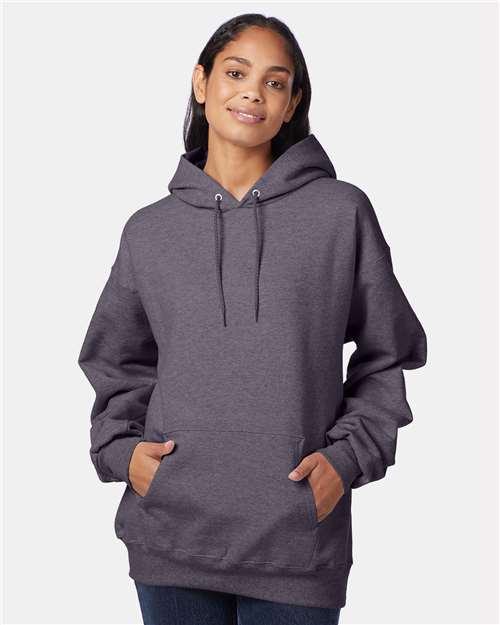 Ultimate Cotton® Hooded Sweatshirt - OnModelFront - B22200093 - Charcoal Heather