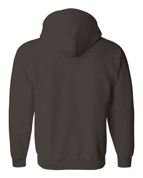 Heavy Blend™ Full-Zip Hooded Sweatshirt - Back - B22460053 - Dark Chocolate