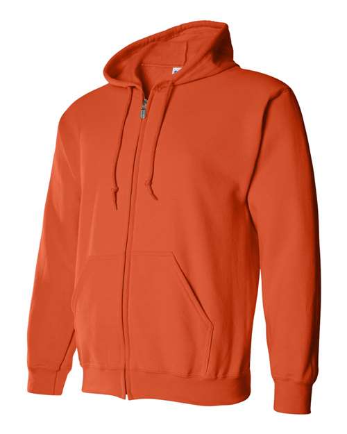 Heavy Blend™ Full-Zip Hooded Sweatshirt - Side - B22460663 - Orange