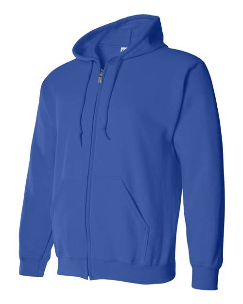 Heavy Blend™ Full-Zip Hooded Sweatshirt - Side - B22460753 - Royal