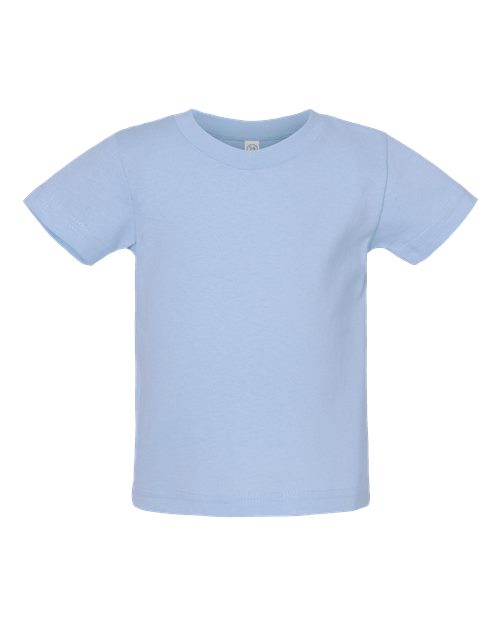 Infant Cotton Jersey Tee - Front - B30038252 - Light Blue